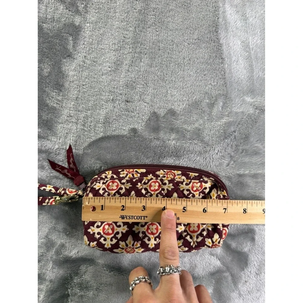 Vera Bradley All in One Wristlet Women's Small Burgundy Removable Wrist Strap